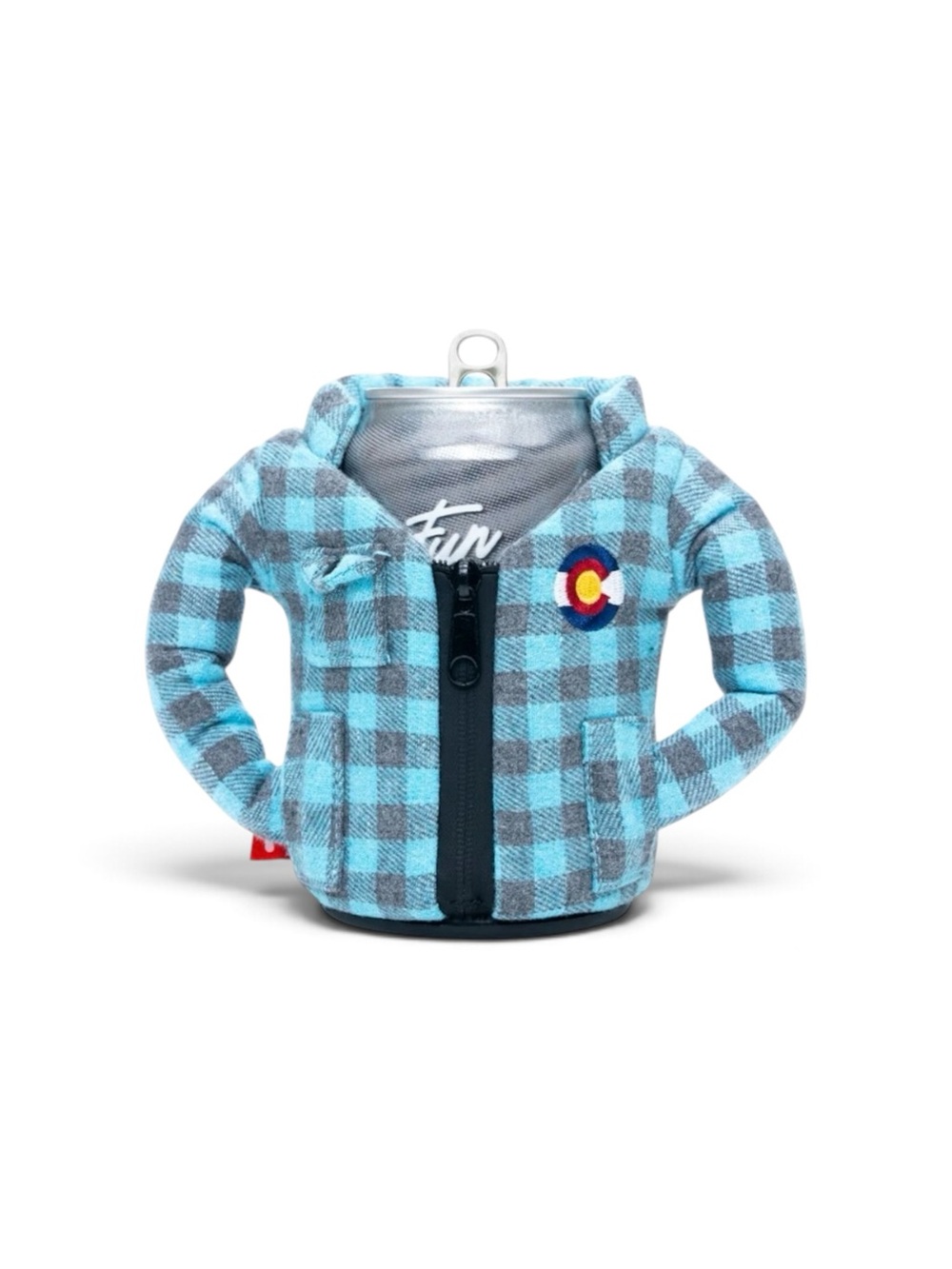 Puffin Drinkwear | NWT The Blue Flannel Lumberjack Drink Cooler